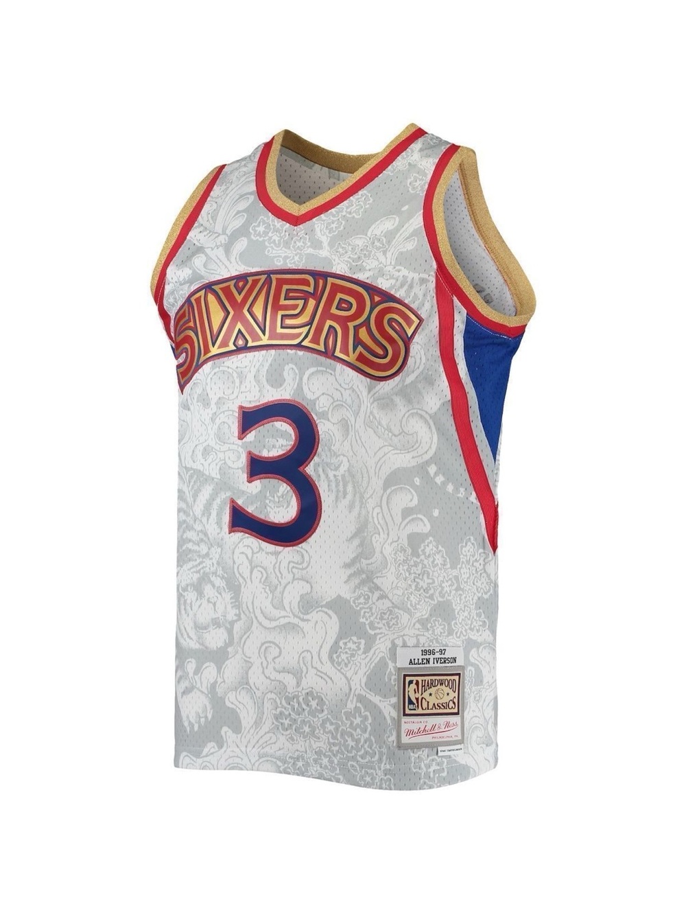Mitchell & Ness Iverson Hardwood Classics 1996/97 Lunar New Year Swingman Jersey - Picture 2 of 7